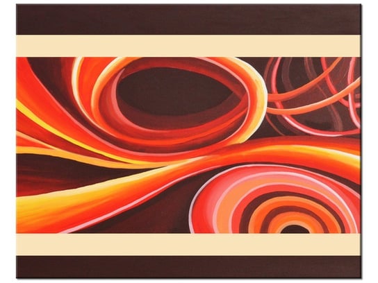 Obraz Pomarańczowy wir, 50x40 cm Oobrazy