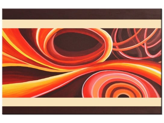 Obraz Pomarańczowy wir, 60x40 cm Oobrazy