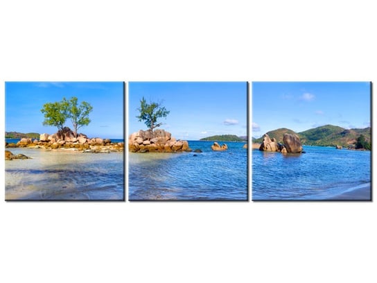Obraz Praslin Island, 3 elementy, 120x40 cm Oobrazy