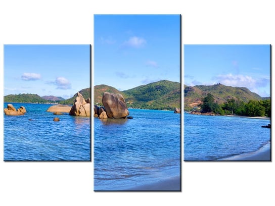 Obraz Praslin Island, 3 elementy, 90x60 cm Oobrazy