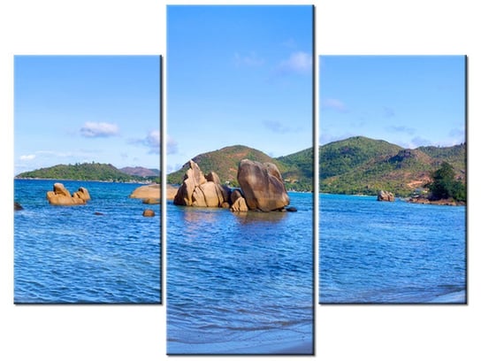 Obraz Praslin Island, 3 elementy, 90x70 cm Oobrazy