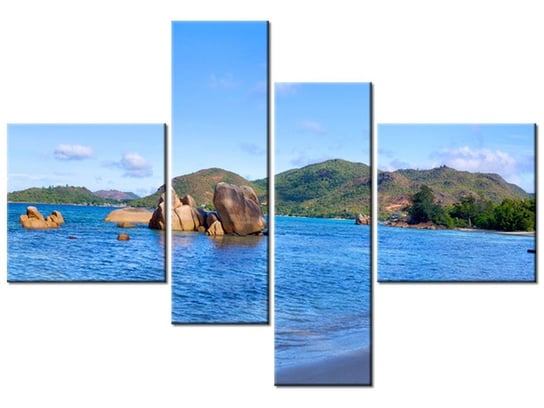 Obraz Praslin Island, 4 elementy, 130x90 cm Oobrazy