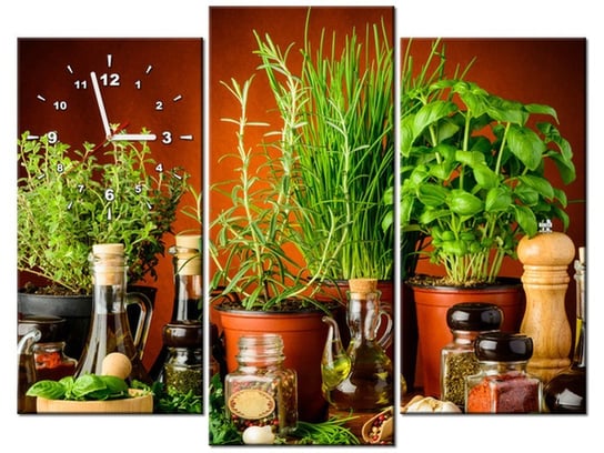 Obraz, Przyprawy ziołowe, 3 elementów, 90x70 cm Oobrazy