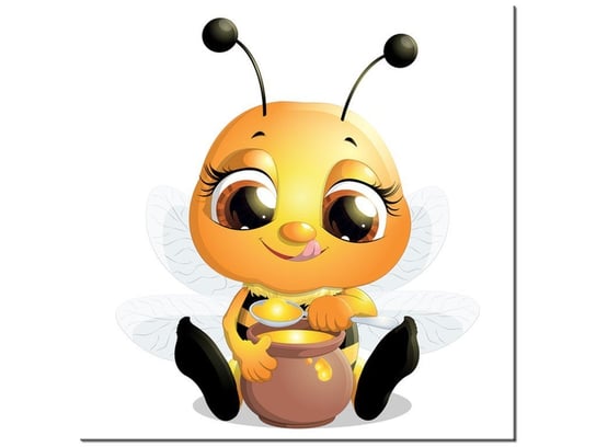 Obraz, Pszczółka jedząca miodek, 30x30 cm Oobrazy