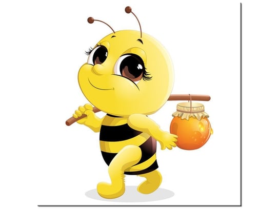 Obraz, Pszczółka niosąca miodek, 30x30 cm Oobrazy