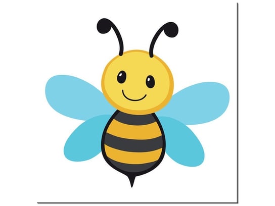Obraz, Pszczółka z niebieskimi skrzydłami, 30x30 cm Oobrazy
