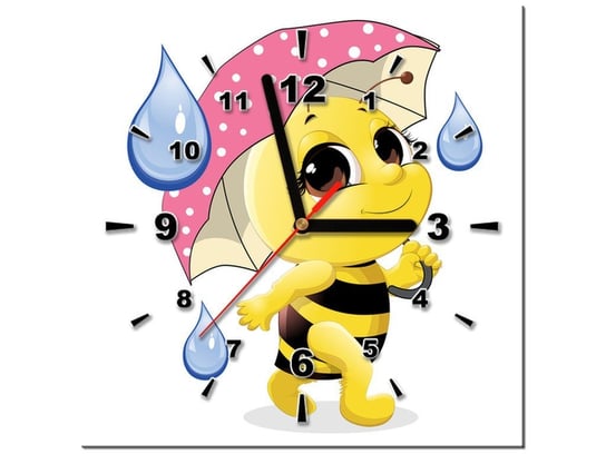 Obraz, Pszczółka z parasolem, 1 element, 30x30 cm Oobrazy