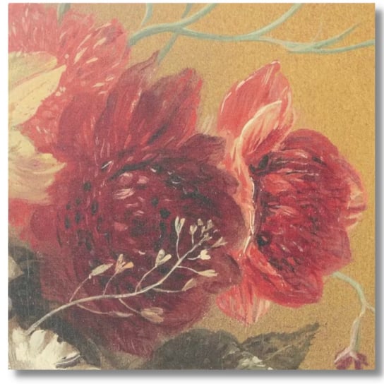 Obraz Rama Dibond 20X20Cm Kwiat Czerwony Inna marka