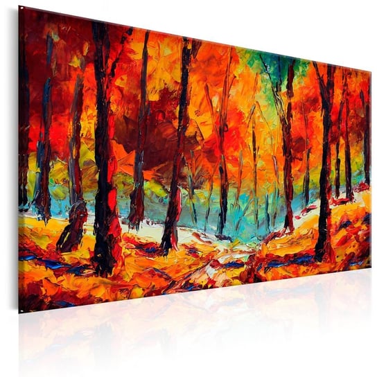 Obraz ręcznie malowany: Bajkowe drzewa, 90x60 cm zakup.se
