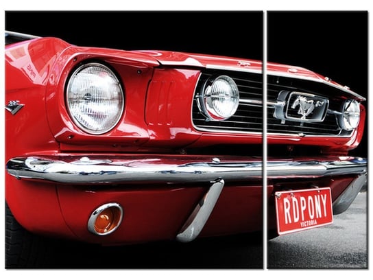 Obraz Red Mustang - Y, 2 elementy, 70x50 cm Oobrazy