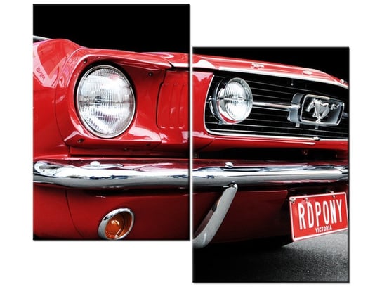 Obraz Red Mustang - Y, 2 elementy, 80x70 cm Oobrazy