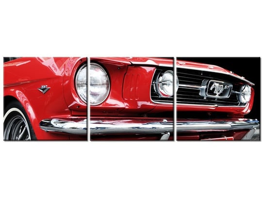 Obraz Red Mustang - Y, 3 elementy, 120x40 cm Oobrazy