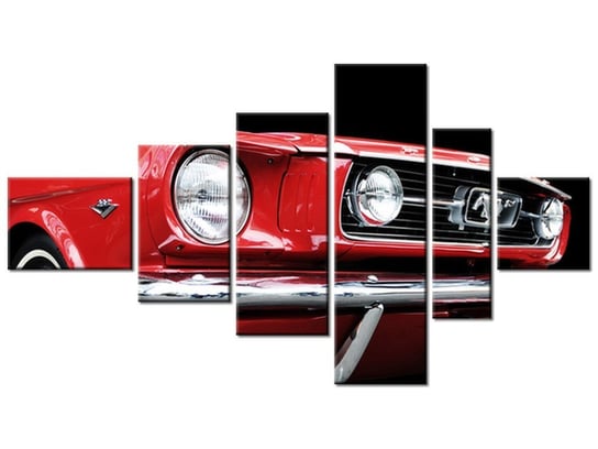 Obraz Red Mustang - Y, 6 elementów, 180x100 cm Oobrazy