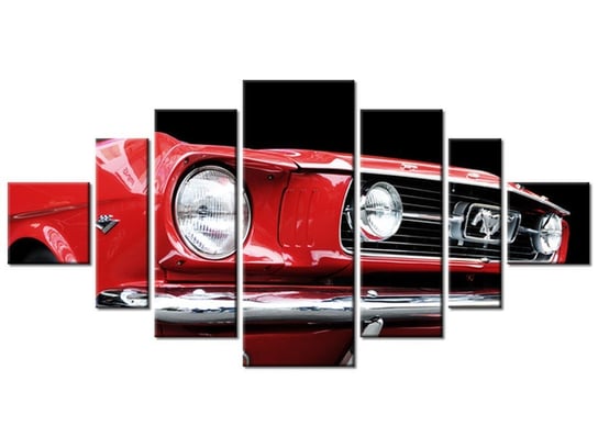 Obraz Red Mustang - Y, 7 elementów, 200x100 cm Oobrazy