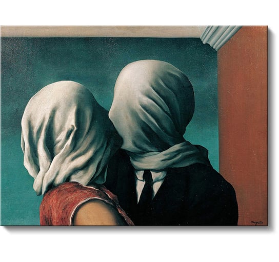 Obraz - René Magritte, Kochankowie, 100x75 cm / PRINTORAMA PRINTORAMA