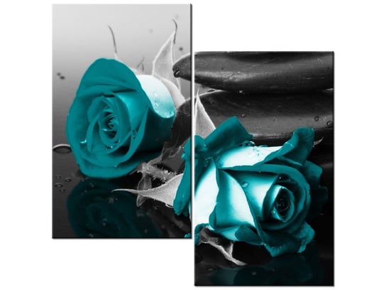Obraz Roses and spa, 2 elementy, 60x60 cm Oobrazy
