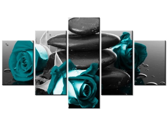 Obraz Roses and spa, 5 elementów, 125x70 cm Oobrazy