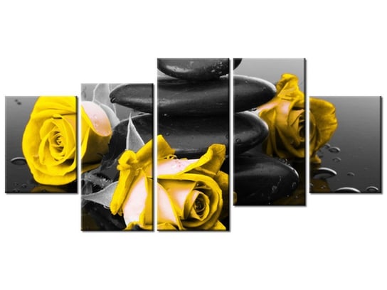 Obraz Roses and spa, 5 elementów, 150x70 cm Oobrazy