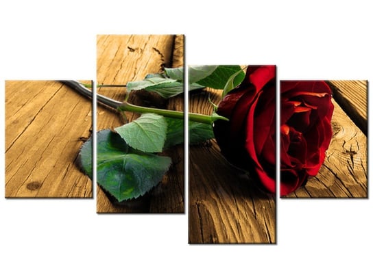Obraz Róża dla ukochanej, 4 elementy, 120x70 cm Oobrazy
