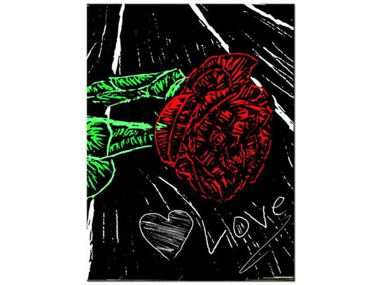 Obraz Róża Love, 30x40 cm Oobrazy