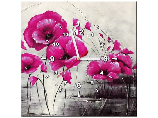 Obraz, Różowe Maki, 1 element, 40x40 cm Oobrazy