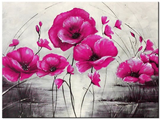 Obraz Różowe Maki, 40x30 cm Oobrazy