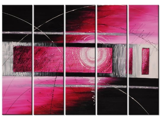 Obraz Różowe szaleństwo, 5 elementów, 225x160 cm Oobrazy