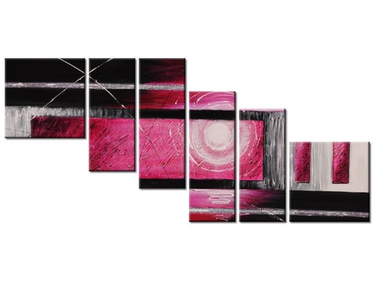 Obraz Różowe szaleństwo, 6 elementów, 220x100 cm Oobrazy