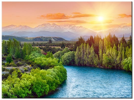 Obraz Rzeka Clutha w Nowej Zelandii, 40x30 cm Oobrazy
