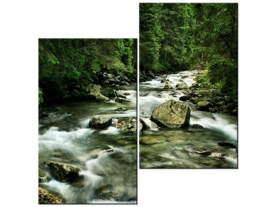 Obraz Rzeka w Tatrach, 2 elementy, 60x60 cm Oobrazy