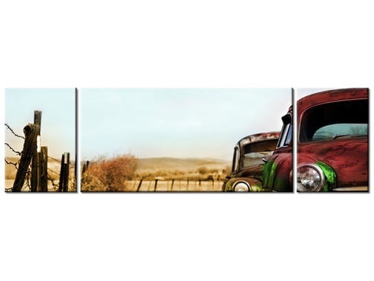 Obraz Samochody z USA, 3 elementy, 170x50 cm Oobrazy
