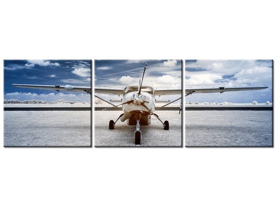 Obraz, Samolot śmigłowy, 3 elementy, 150x50 cm Oobrazy