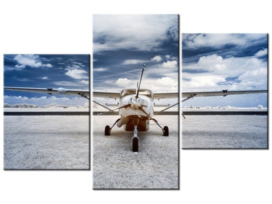 Obraz Samolot śmigłowy, 3 elementy, 90x60 cm Oobrazy