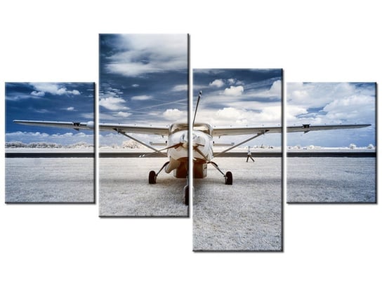 Obraz Samolot śmigłowy, 4 elementy, 120x70 cm Oobrazy