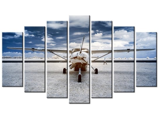 Obraz Samolot śmigłowy, 7 elementów, 140x80 cm Oobrazy