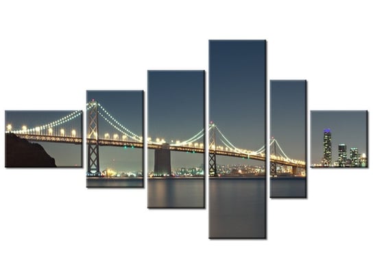 Obraz San Francisco - Tanel Teemusk, 6 elementów, 180x100 cm Oobrazy