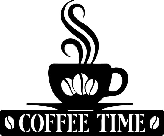 Obraz Ścienny Ażurowy Czas Na Kawe Dekoracja Ścienna Kawiarnia Różne Kolory Inna marka