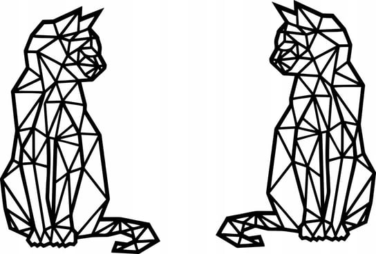 Obraz Ścienny Ażurowy Geometryczne Koty Dekoracja Ścienna Różne Kolory Inna marka