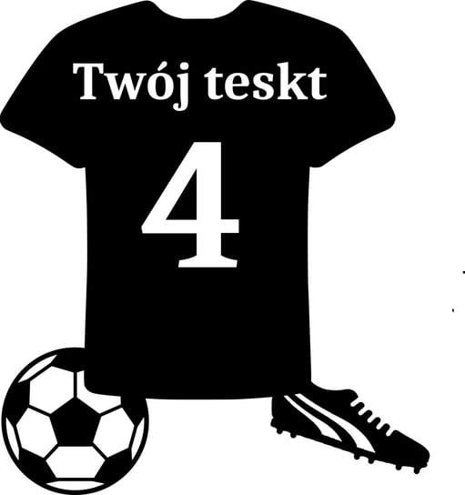 Obraz Ścienny Ażurowy Koszulka Piłkarza Z Imieniem Numerem Personalizowana Inna marka