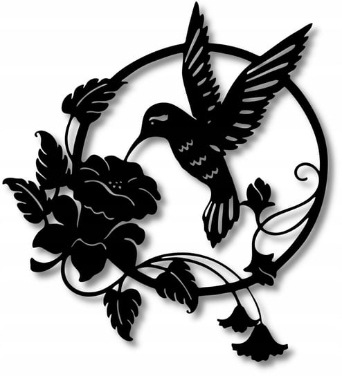 Obraz Ścienny Ażurowy Ptak Pijący Nektar Z Kwiatów Piękny Obraz Ścienny Inna marka