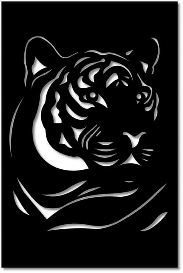Obraz Ścienny Ażurowy Tygrys Modna Dekoracja Na Ścianę Różne Kolory Inna marka