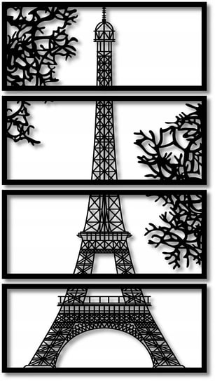 Obraz Ścienny Ażurowy Wieża Eiffla Paryż Dekoracja Ścienna Różne Kolory Inna marka