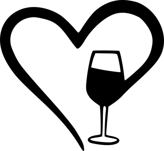 Obraz Ścienny Dekoracja Ścienna dla Pani Love Wine Wino Inna marka