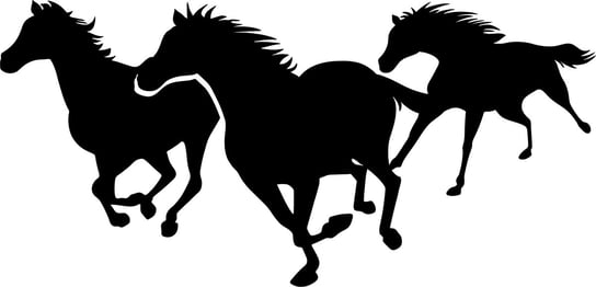 Obraz Ścienny Dekoracja Ścienna Konie w Galopie Trzy Konie Inna marka