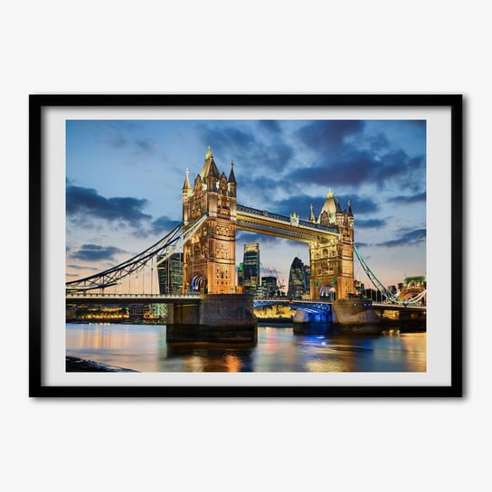 Obraz ścienny z ramką TULUP Tower Bridge Londyn 70x50 cm Tulup