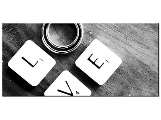 Obraz, Scrabble-love - Nina Mathews, 115x55 cm Oobrazy