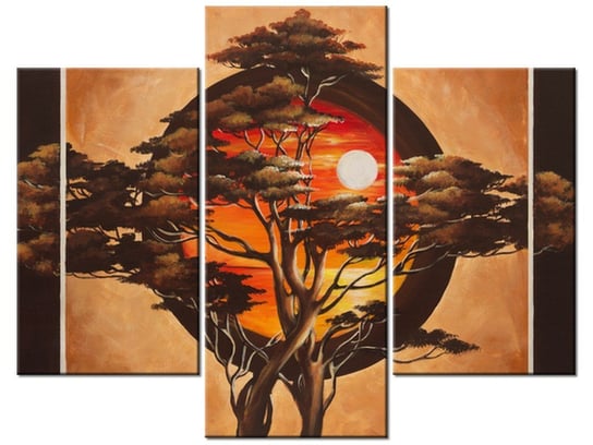 Obraz Sferyczne drzewo, 3 elementy, 90x70 cm Oobrazy