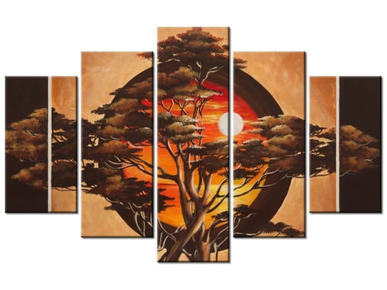 Obraz Sferyczne drzewo, 5 elementów, 100x63 cm Oobrazy