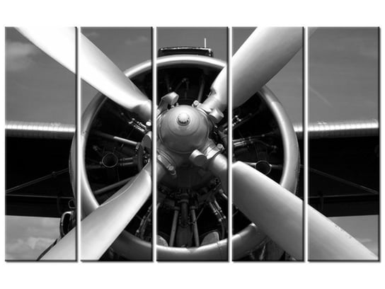 Obraz Sinik samolotowy, 5 elementów, 100x63 cm Oobrazy