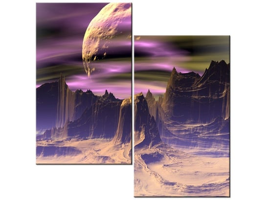 Obraz Skalna planeta, 2 elementy, 60x60 cm Oobrazy